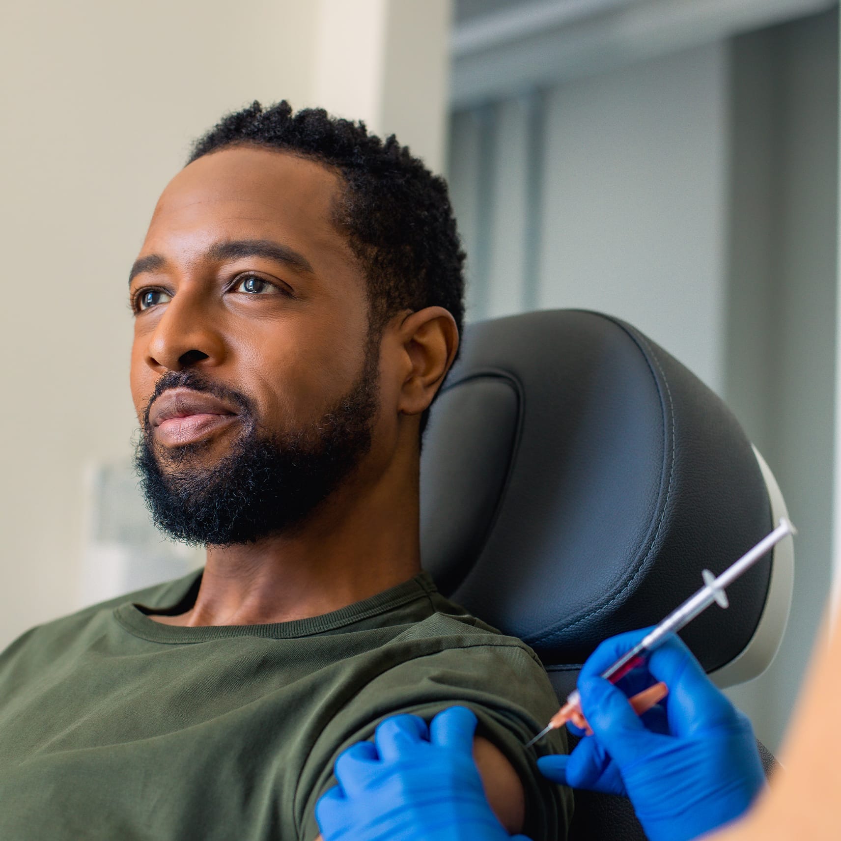 men getting stem cell treatment