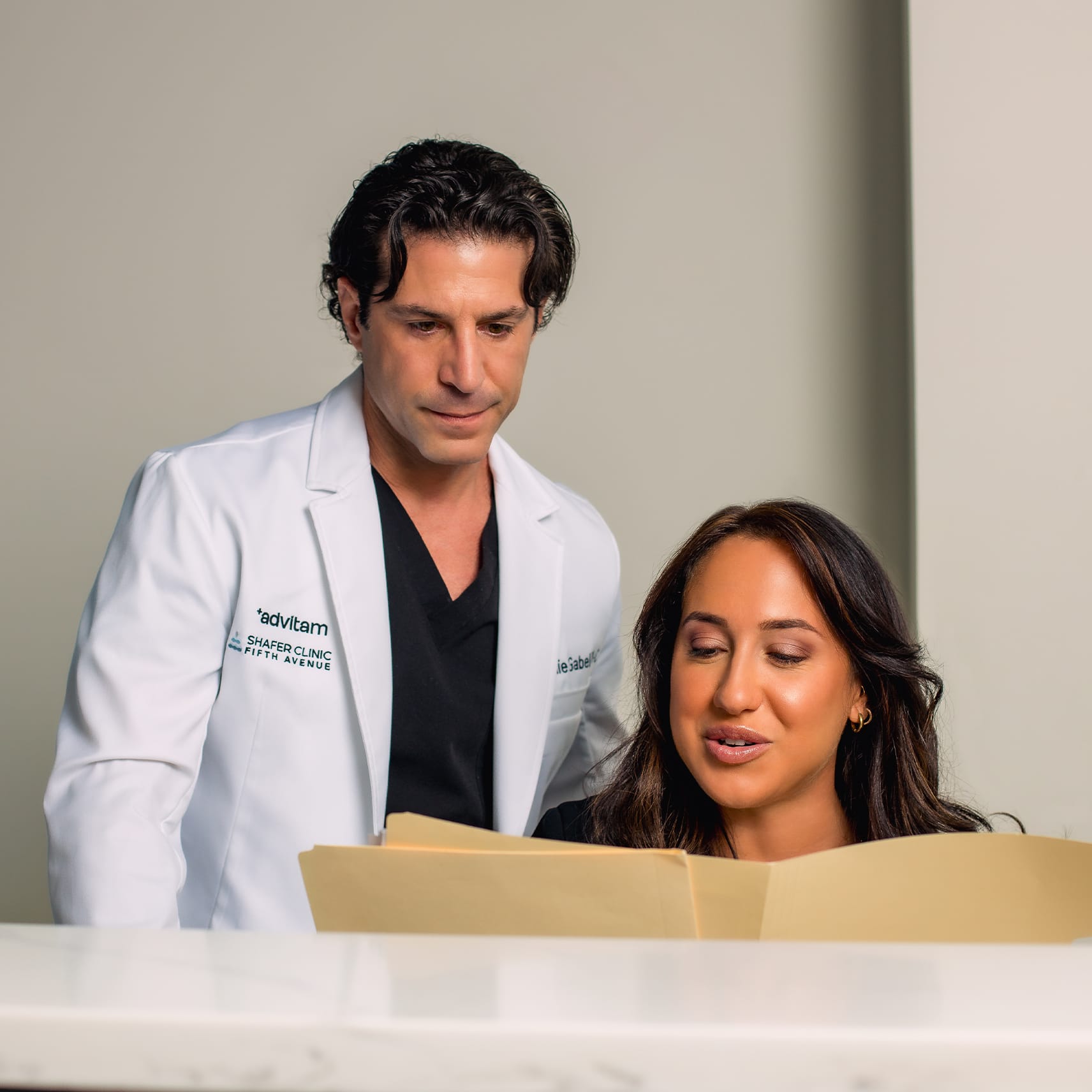 Doctor and patient during consultation