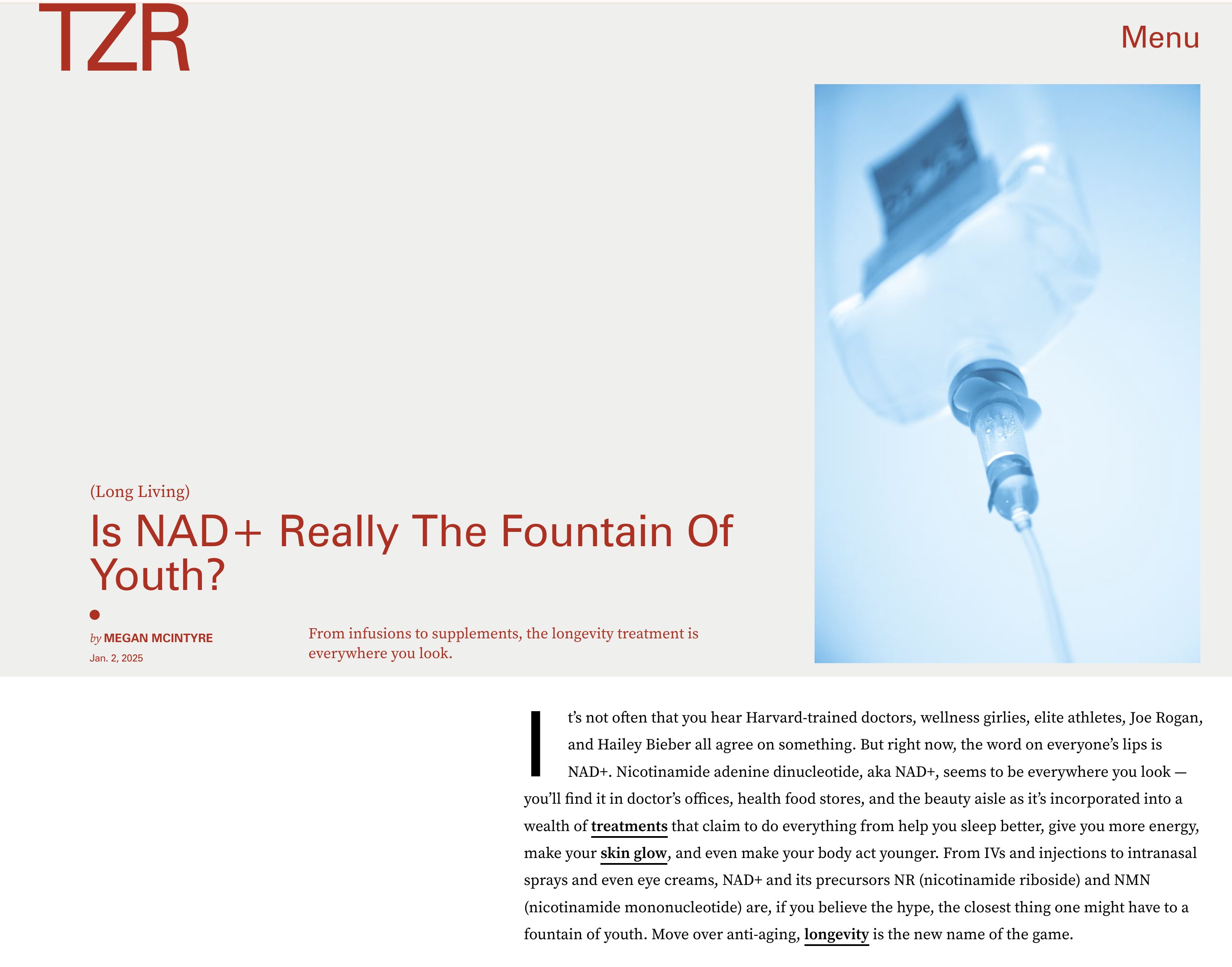 Is NAD+ Really The Fountain Of Youth?